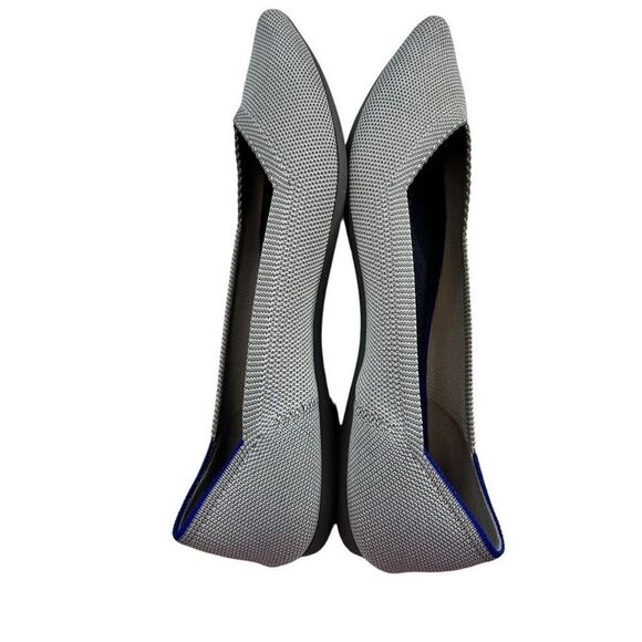 Rothy’s Women’s Knit Solid Light Grey Pointed Toe Flats Shoes Size 8.5 - Picture 5 of 9